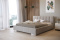 Łóżko tapicerowane z pojemnikiem na pościel M&K Foam Koło 81274 RM