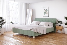 Łóżko tapicerowane M&K Foam Koło 80263