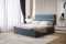 Łóżko tapicerowane z pojemnikiem na pościel M&K Foam Koło 81232 RM