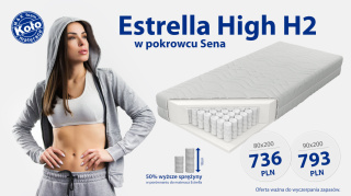 Materac sprężynowy M&K Foam Estrella High H2