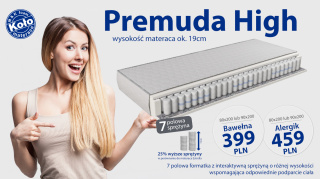 Materac sprężynowy M&K Foam Premuda High