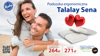 Poduszka lateksowa M&K Foam Koło Talalay Sena