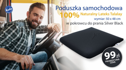 Poduszka samochodowa lateksowa M&K Foam Koło Talalay